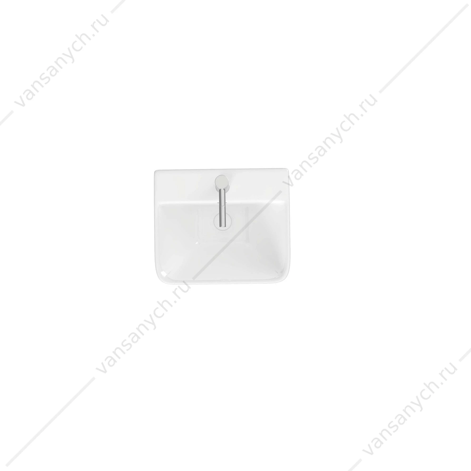 Раковина 44х38 напольная Aquatek Optima Square белый AQ4401-00