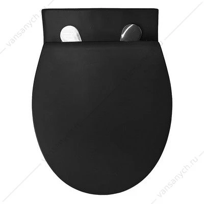 Унитаз безободковый с сиденьем микролифт, быстросъем  Azario Keras matt black черный матовый AZ-99046B