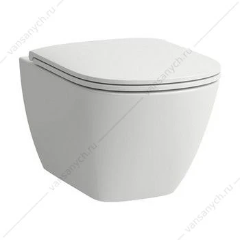 Подвесной унитаз LAUFEN Lua 36х52 см, безободковый, без сиденья 8.2008.0.000.000.1