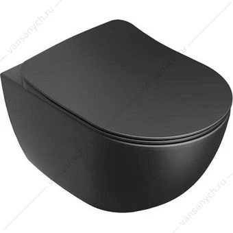 Унитаз подвесной Uni Chrome RimOFF (безободковый) ЧЕРНЫЙ X01794
