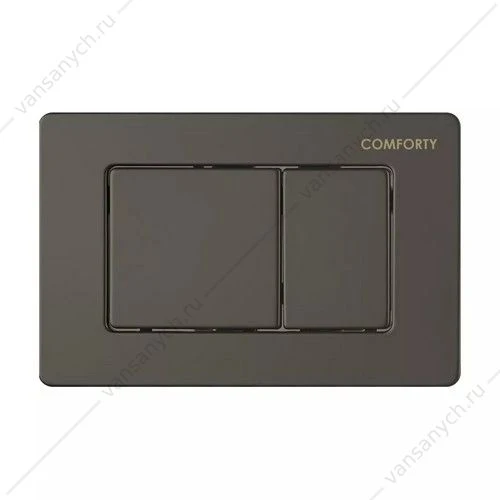 Панель смыва двухрежимная Comforty CF5097LGG нерж. сталь (брашир. оружейная сталь)