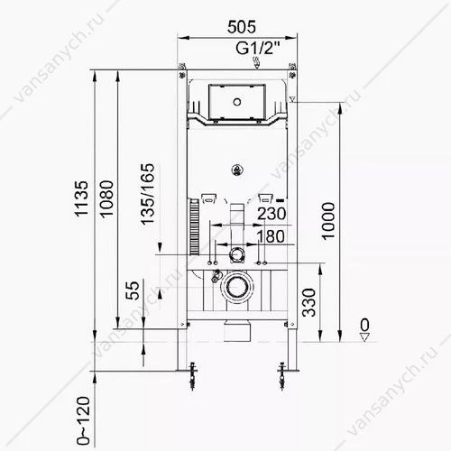 Инсталляция для подвесного унитаза Comforty CF3GT1900-10