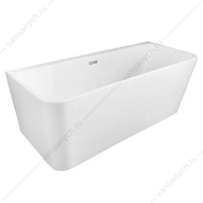 Ванна 170х75 акриловая Loranto пристенная, с сифоном и опорными ножками CS-12-170