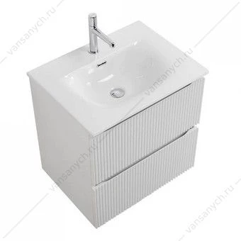 Тумба под раковину 60 BELBAGNO UNO подвесная с 2ящ. Bianco Opaco UNO-600-2C-SO-BO