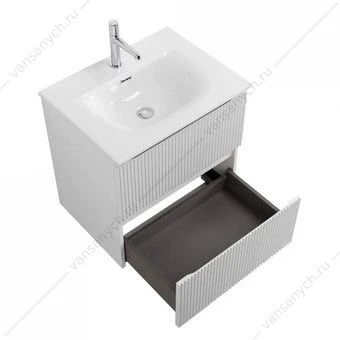 Тумба под раковину 60 BELBAGNO UNO подвесная с 2ящ. Bianco Opaco UNO-600-2C-SO-BO