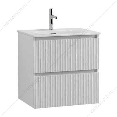Тумба под раковину 60 BELBAGNO UNO подвесная с 2ящ. Bianco Opaco UNO-600-2C-SO-BO
