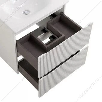 Тумба под раковину 60 BELBAGNO UNO подвесная с 2ящ. Bianco Opaco UNO-600-2C-SO-BO