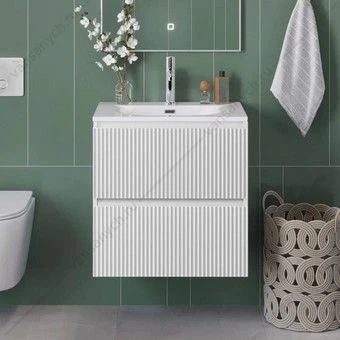 Тумба под раковину 60 BELBAGNO UNO подвесная с 2ящ. Bianco Opaco UNO-600-2C-SO-BO