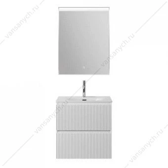 Тумба под раковину 60 BELBAGNO UNO подвесная с 2ящ. Bianco Opaco UNO-600-2C-SO-BO
