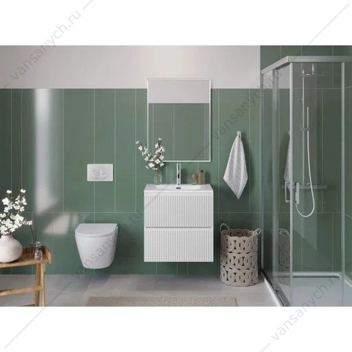 Тумба под раковину 70 BELBAGNO UNO подвесная с 2ящ. Bianco Opaco UNO-700-2C-SO-BO