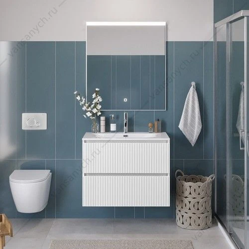 Тумба под раковину 90 BELBAGNO UNO подвесная с 2ящ. Bianco Opaco UNO-900-2C-SO-BO