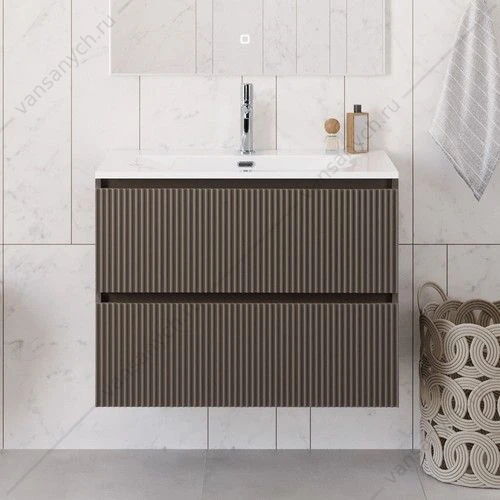 Тумба под раковину 90 BELBAGNO UNO подвесная с 2ящ. Бежевый матовый UNO-900-2C-SO-СO