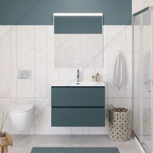 Тумба под раковину 90 BELBAGNO UNO подвесная с 2ящ. голубой Матовый UNO-900-2C-SO-AO