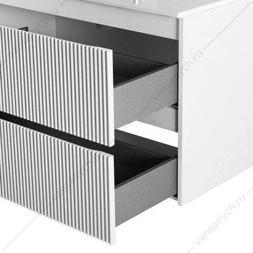 Тумба под раковину 100 BELBAGNO UNO подвесная с 2ящ. Bianco Opaco UNO-1000-2C-SO-BO