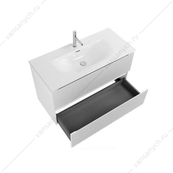 Тумба под раковину 100 BELBAGNO UNO подвесная с 2ящ. Bianco Opaco UNO-1000-2C-SO-BO