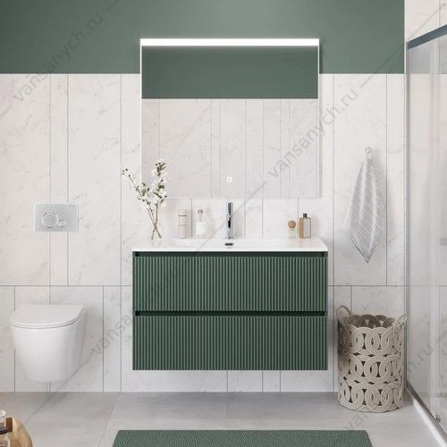 Тумба под раковину 100 BELBAGNO UNO подвесная с 2ящ. Еловый Матовый UNO-1000-2C-SO-VO