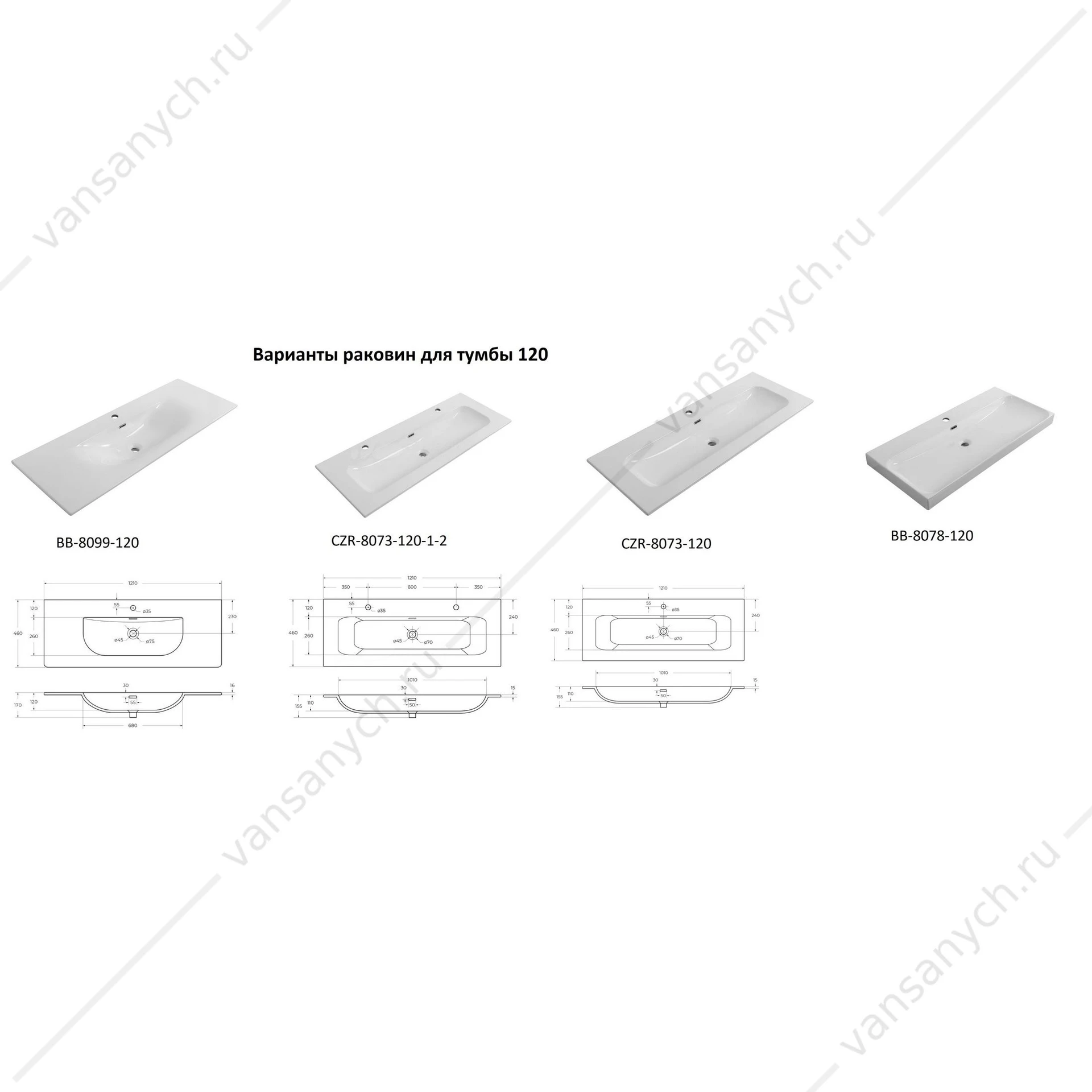 Тумба под раковину 120 BELBAGNO UNO подвесная с 2ящ. Bianco Opaco UNO-1200-2C-SO-BO