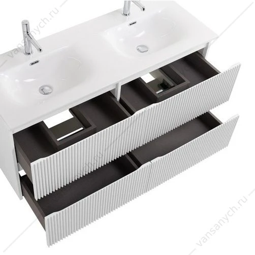 Тумба под двойную раковину с 4ящ. BELBAGNO UNO 1200x455x608 Bianco Opaco UNO-1200-4C-SO-BO