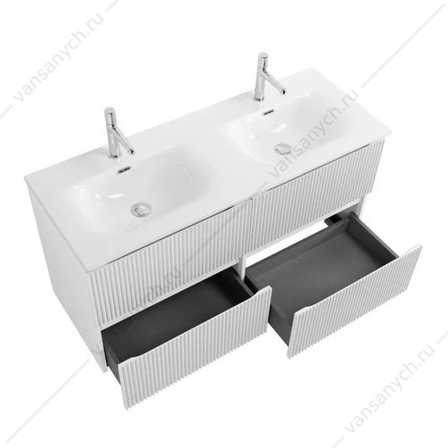 Тумба под двойную раковину с 4ящ. BELBAGNO UNO 1200x455x608 Bianco Opaco UNO-1200-4C-SO-BO