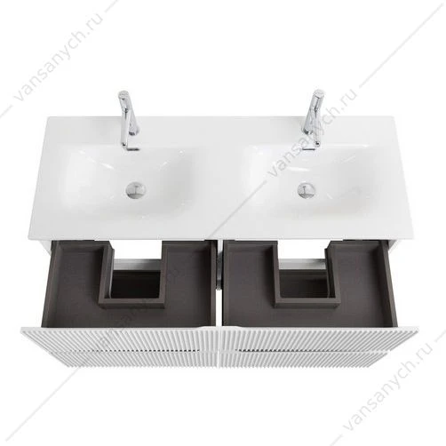 Тумба под двойную раковину с 4ящ. BELBAGNO UNO 1200x455x608 Bianco Opaco UNO-1200-4C-SO-BO
