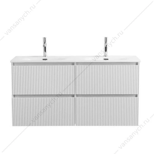 Тумба под двойную раковину с 4ящ. BELBAGNO UNO 1200x455x608 Bianco Opaco UNO-1200-4C-SO-BO