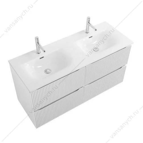 Тумба под двойную раковину с 4ящ. BELBAGNO UNO 1200x455x608 Bianco Opaco UNO-1200-4C-SO-BO