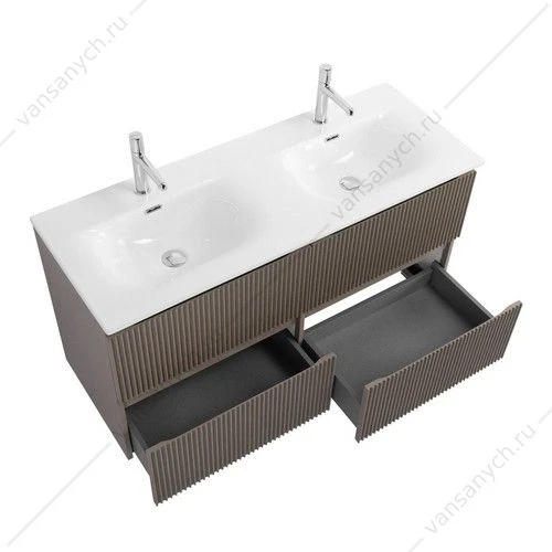 Тумба под двойную раковину с 4ящ. BELBAGNO UNO 1200x455x608 Бежевый матовый UNO-1200-4C-SO-СO
