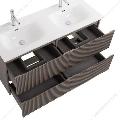 Тумба под двойную раковину с 4ящ. BELBAGNO UNO 1200x455x608 Бежевый матовый UNO-1200-4C-SO-СO