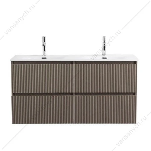 Тумба под двойную раковину с 4ящ. BELBAGNO UNO 1200x455x608 Бежевый матовый UNO-1200-4C-SO-СO