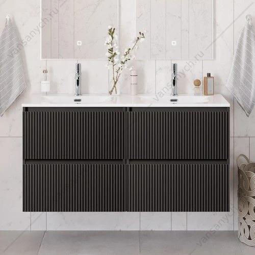 Тумба под двойную раковину с 4ящ. BELBAGNO UNO 1200x455x608 Темно-Серый Матовый UNO-1200-4C-SO-GSO