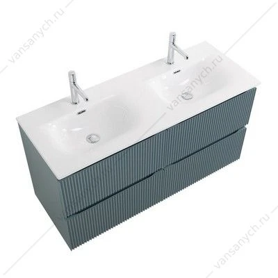 Раковина с двумя чашами мебельная керамическая BELBAGNO 1210x460x170