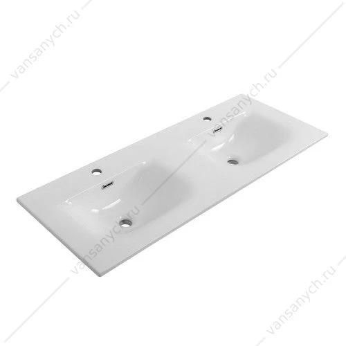 Раковина с двумя чашами мебельная керамическая BELBAGNO 1210x460x170