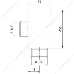 Шланговое подсоединение MINIMAL хром 102126634EX