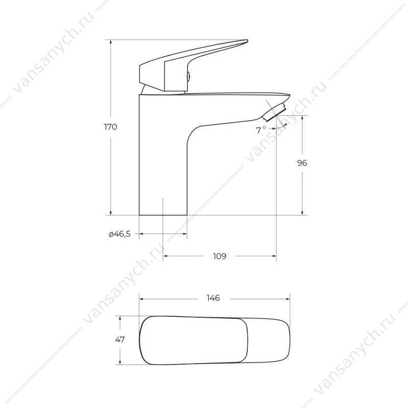 Смеситель для раковины BelBagno DUE-LVM-GM-W0 оружейная сталь