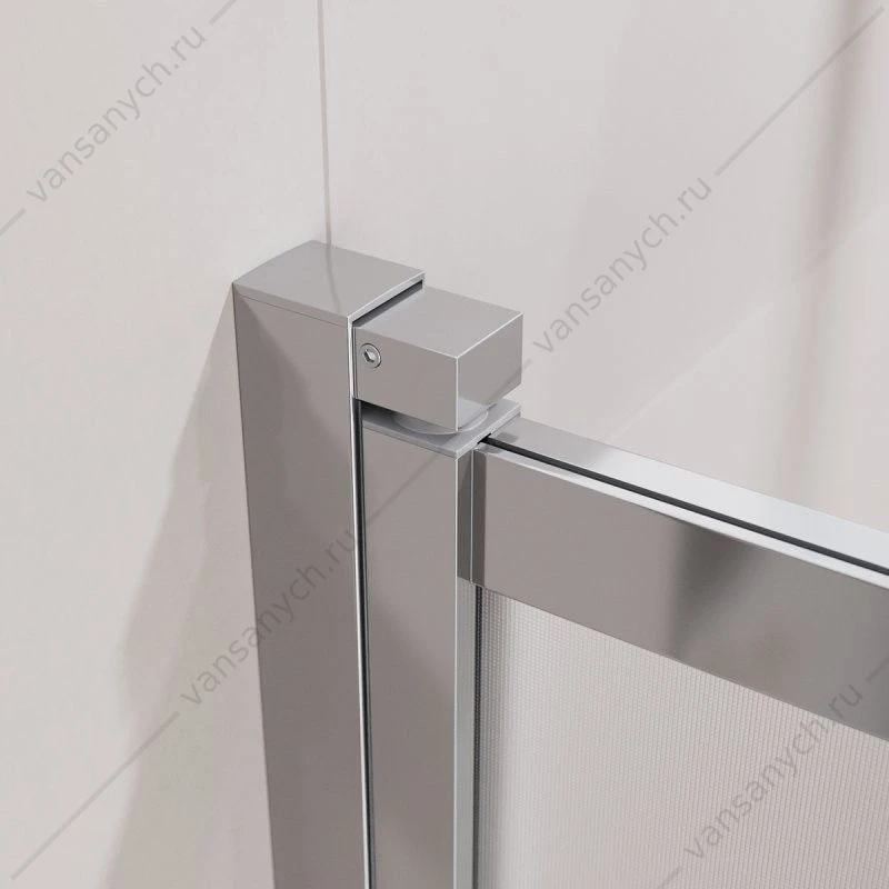 Шторка 90х150 на ванну стекло рифленое, профиль хром CEZARES SLIDER-VF-11-90/150-P-Cr