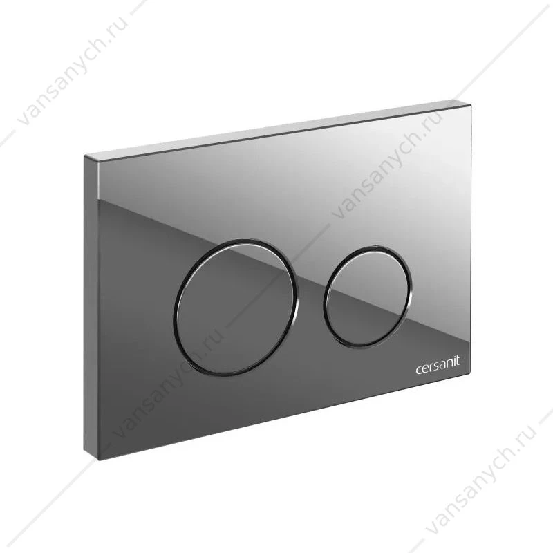 Готовый комплект Cersanit 69475: подвесной унитаз Crea Vortex DPL EO slim, инсталляция Aqua 40 Smart M, кнопка Twins пластик хром глянцевый