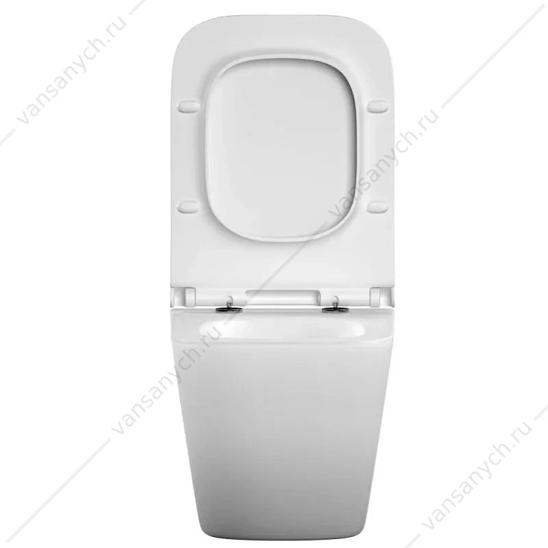 Готовый комплект Cersanit 69475: подвесной унитаз Crea Vortex DPL EO slim, инсталляция Aqua 40 Smart M, кнопка Twins пластик хром глянцевый