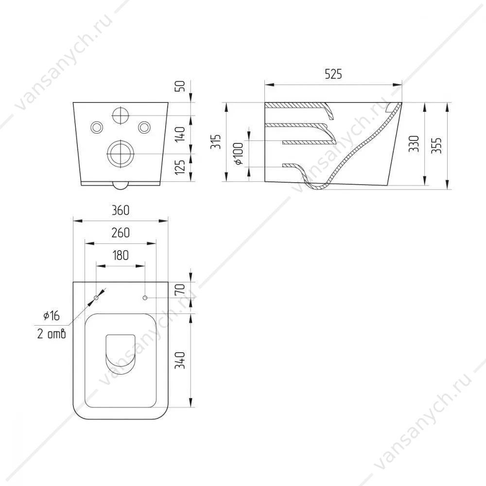 Готовый комплект Cersanit 69475: подвесной унитаз Crea Vortex DPL EO slim, инсталляция Aqua 40 Smart M, кнопка Twins пластик хром глянцевый