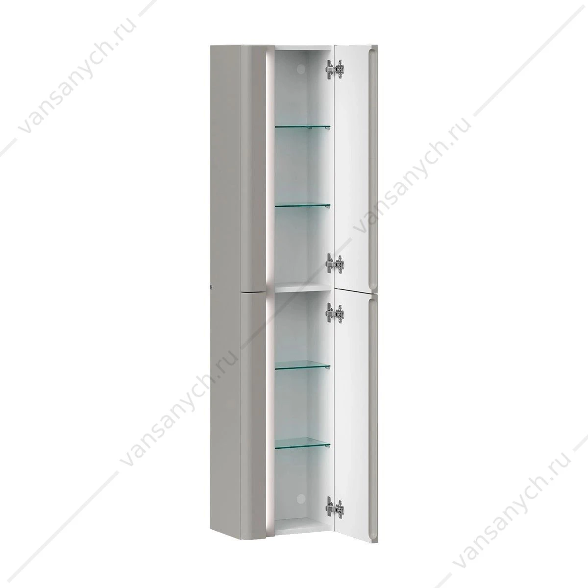 Пенал 36х25х160 подвесной EQUIL Elegante 36.R ppELGNT36.R-25.27, правый, амарок белый