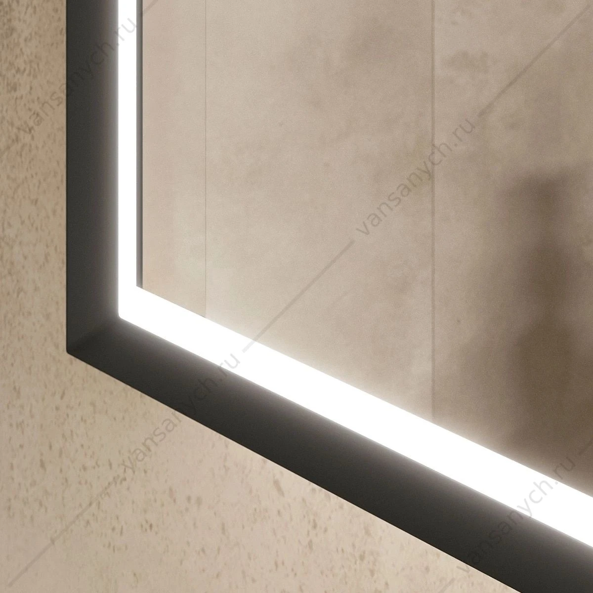 Зеркало 90х80 EQUIL FOREST LED, zkFRST.LED90-15, черный