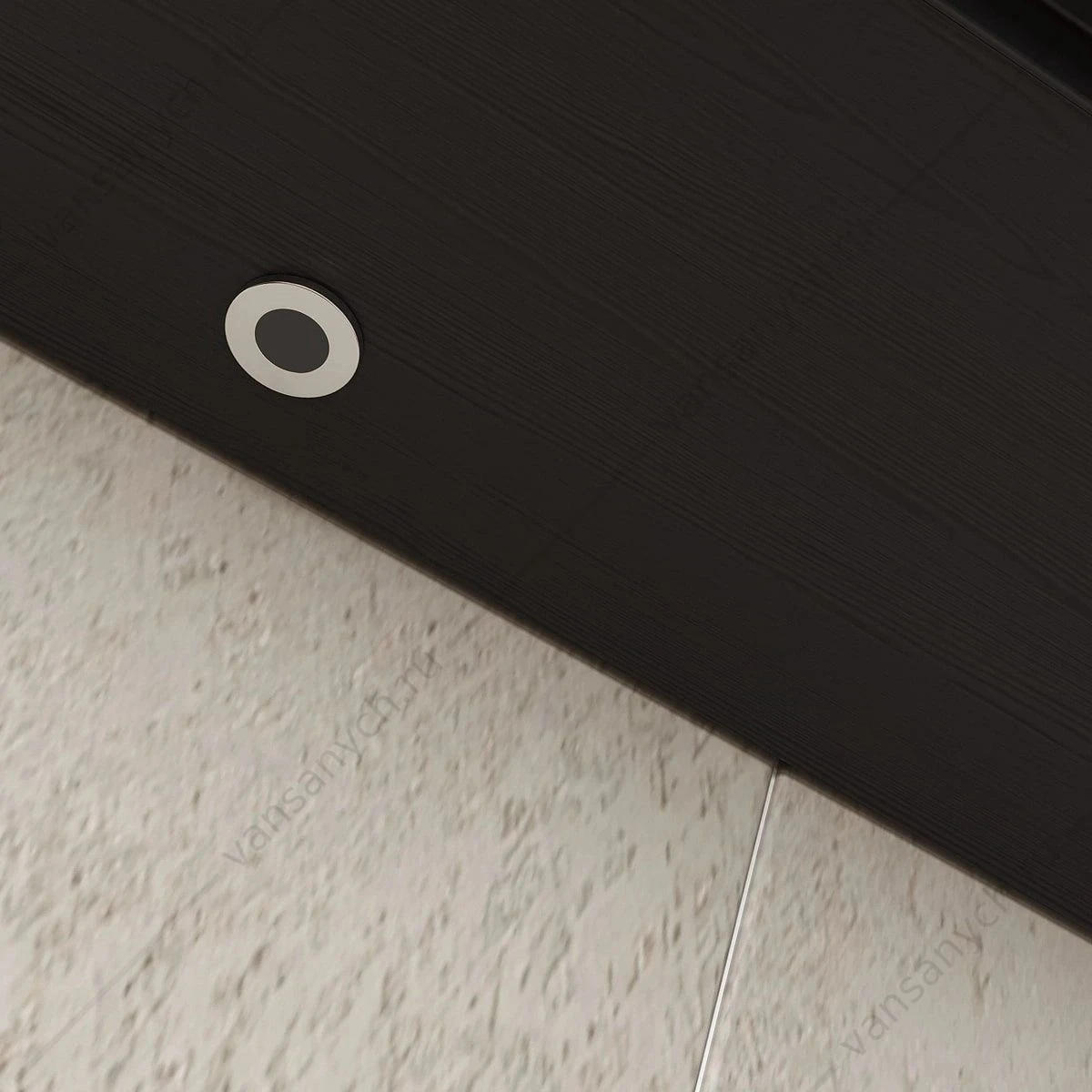 Шкаф 50х80 зеркальный EQUIL Strong 50.1D szSTRONG.LED.50.1D.R/L-35, дуб черный, универсальный