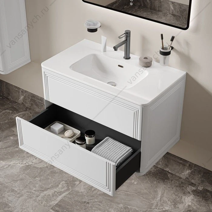 Тумба с раковиной 80 IDDIS Oxford Neo подвесная белый OXN80W0i95K
