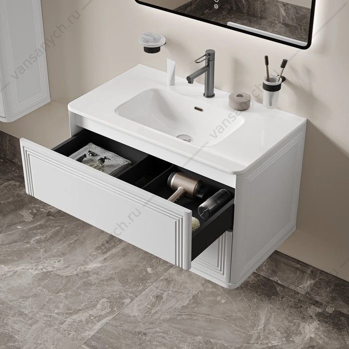 Тумба с раковиной 80 IDDIS Oxford Neo подвесная белый OXN80W0i95K