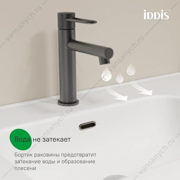 Тумба с раковиной 80 IDDIS Oxford Neo подвесная белый OXN80W0i95K