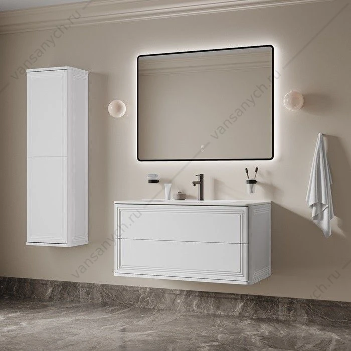 Тумба с раковиной 100 IDDIS Oxford Neo подвесная белый OXN10W0i95K