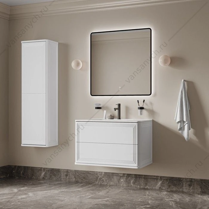 Пенал 40х135 IDDIS Oxford Neo подвесной белый OXN40W0i97