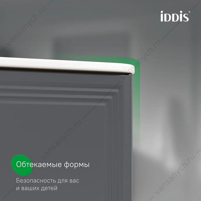 Тумба с раковиной 80 IDDIS Oxford Neo подвесная темно-серый OXN80D0i95K