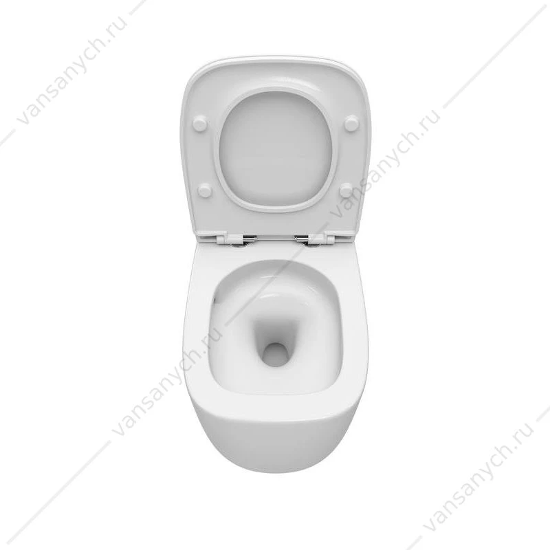 Унитаз безободковый, смыв Торнадо с сиденьем CEZARES COMFORT-TOR подвесной