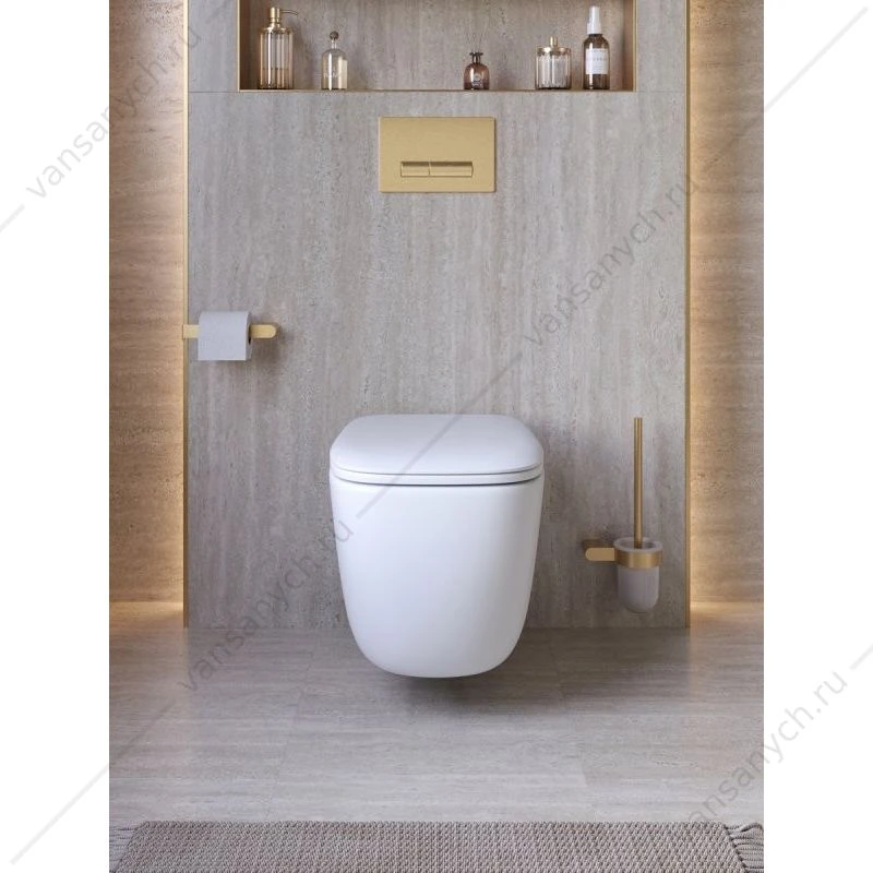 Унитаз безободковый, смыв Торнадо с сиденьем CEZARES COMFORT-TOR подвесной