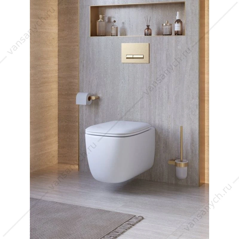 Унитаз безободковый, смыв Торнадо с сиденьем CEZARES COMFORT-TOR подвесной